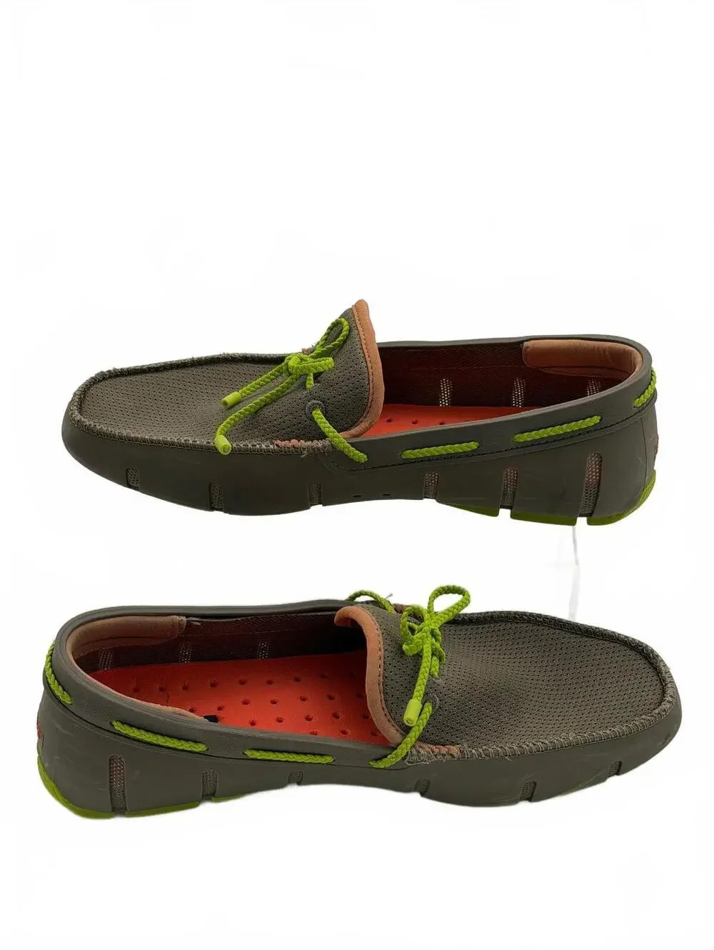 SWIMS Men's size 8 Braided Lace Loafer Shoes - Khaki Free Shipping